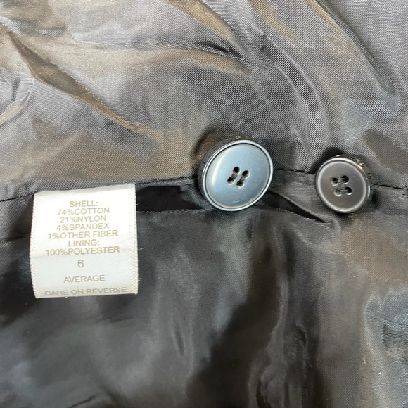 New York and Company Women’s NWT Size 6 Striped Button Closure Blazer Jacket - Picture 6 of 8